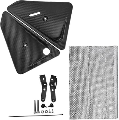 Radiator Zijpanelen - Kuip Cover Guard - Motor Bescherming - Verlaagt Luchtweerstand - 1 Set - Koolstofvezel Look