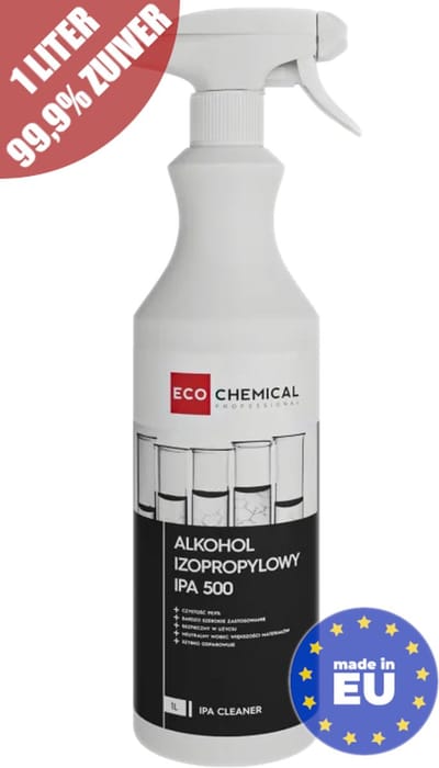 Isopropyl Alcohol 99,9% - 1 Liter Desinfectie Spray - Isopropanol Reiniger voor Elektronica en Huishouden