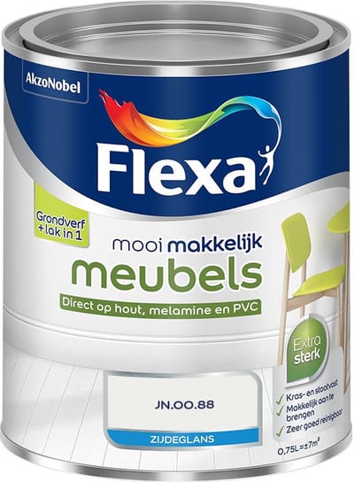 Flexa - Mooi Makkelijk Meubels Zijdeglans - Jn.00.88 - Mengverf - 750 Ml