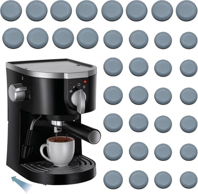 36PCS Zelfklevende Keukenapparaat Sliders voor Koffiemakers en Huishoudelijke Apparaten, Ideaal voor Eenvoudig Bewegen en Ruimtebesparing
