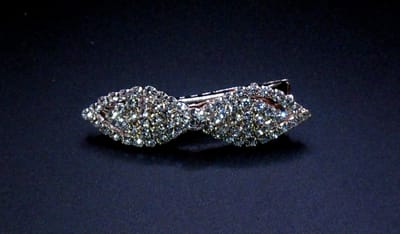 Duckklem strik-vorm met strass #5