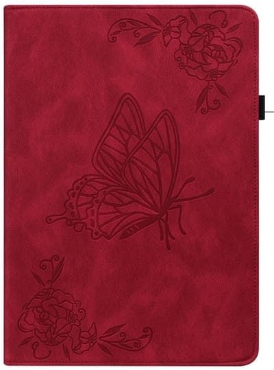 Bescherm-Etui Hoes Map voor Xiaomi Redmi Pad SE - 11 - 2023 - Vlinder - Rood
