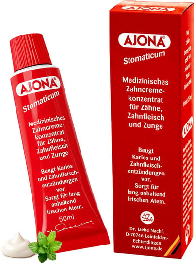 Ajona Stomaticum - 50 ml - Tandpasta Tandpastaconcentraat – Medische Tandverzorging voor Gezond Tandvlees en een Frisse Adem
