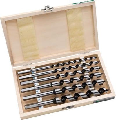 HiKOKI 781991 6-delige Slangenboor set in houten cassette - 6-16mm