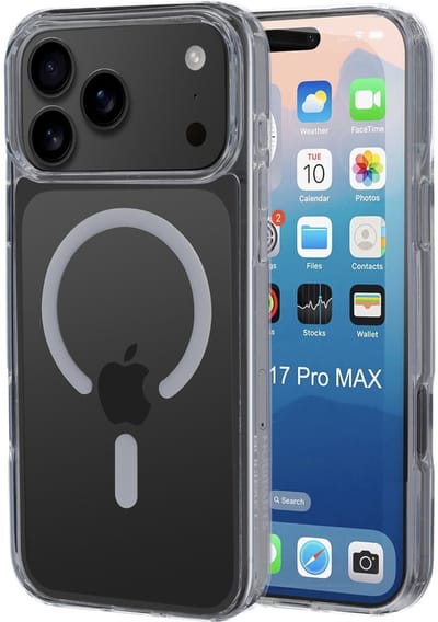 Mobiparts hoesje geschikt voor Apple iPhone 17 Pro Max - Hardcover - MagSafe - Transparant