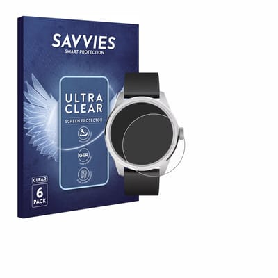 Savvies - Screenprotector voor Withings ScanWatch 2 (42 mm) - Folie Beschermfolie transparant 6 Stuks