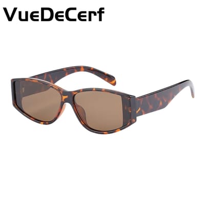 VueDeCerf Unisex Zonnebril - CAT 3 Zonnebril - UV380 - Cat Eye - Bruin Montuur met Bruine Glazen