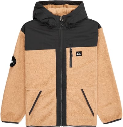Quiksilver Back To School Youth Fleece Met Volledige Rits Bruin 16 Years Jongens
