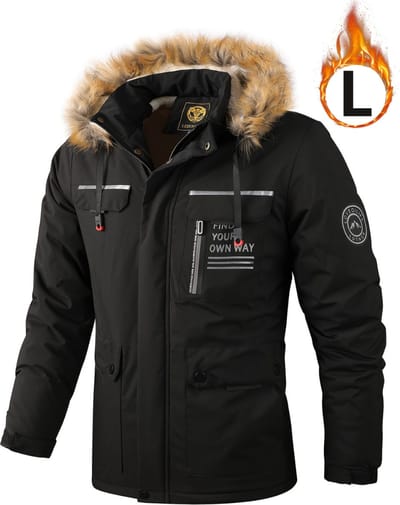Livano - Verwarmde Jas - Heating Jacket - Thermo Jas - Elektrische Kleding - Jas Met Verwarming - Met Capuchon - Heren - Maat L - Zwart - Winter