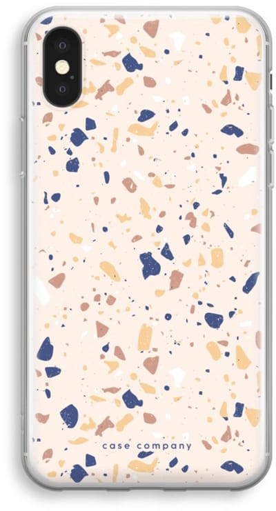 Case Company® - Hoesje geschikt voor iPhone XS hoesje - Terrazzo N°23 - Soft Cover Telefoonhoesje - Bescherming aan alle Kanten en Schermrand