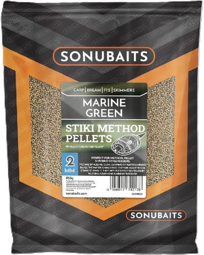 Sonubaits Stiki Method Pellets Flavour 2mm (650g) - Smaak : Marine Green