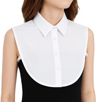Losse Kraag Met Recht Kraagje I Puntkraag I Blouse Kraagje I Nep Los Kraagje I Nep Blouse Dames I Wit