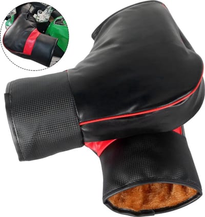 1 Paar Winter Stuurmoffen voor Motorfiets & Scooter - Dikke Warme Handgrepen, Regendicht, Beschermend tegen Kou, Winterhandschoenen voor Motorfiets