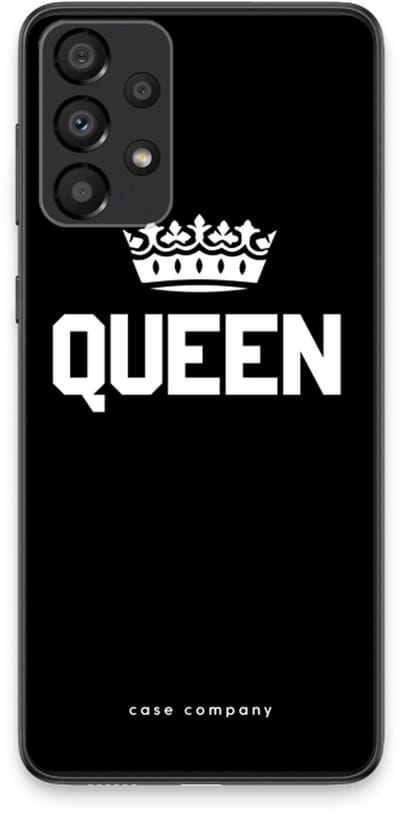 Case Company® - Hoesje geschikt voor Samsung Galaxy A33 5G hoesje - Queen zwart - Soft Cover Telefoonhoesje - Bescherming aan alle Kanten en Schermrand