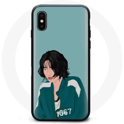 Coque - Squid Game - Iphone XS Max - Souple - Bleu - Kang Sae Byeok