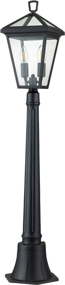 Hinkley LED Tuin Pilaar Alford Place | 2X E14 Max 40W | IP44 (Outdoor) | Museum Black