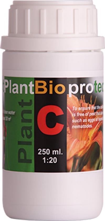 Bio Protect C 250 ml. Bodemparasieten - Algemene insecten - schadelijke insecten - spint - trips - bodemparasieten aaltjes en eitjes - Plantenvoeding - organisch - biologisch afbreekbaar - biologisch - moestuin - kamerplanten - siertuin