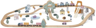PolarB® Houten Kinder Treinbaan 90 Stuks