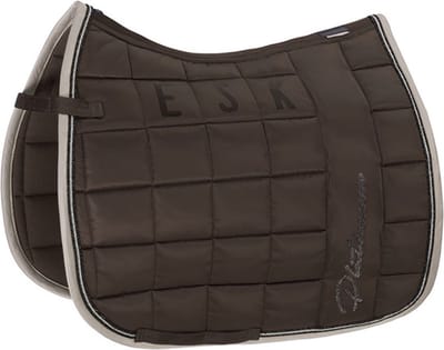 Eskadron Zadeldek Big Square Glossy Platinum Havana Brown - Full