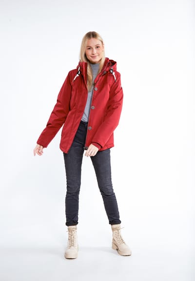 ICEBOUND winterjas Klima Iglo Dames donkerrood
