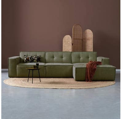 PEPP interiors Hoekbank FLOW met chaise longue rechts - Majestic 607