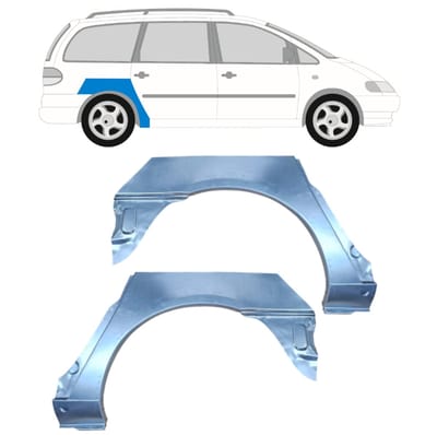 Reparatiepaneel achterspatbord voor Volkswagen Sharan 1995-2010 / Links + Rechts