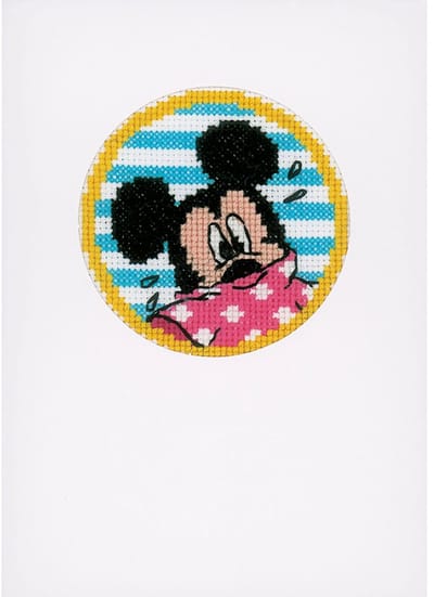 Vervaco - Wenskaart kit - Disney Kiekeboe set van 3 - PN-0168455 - Borduren - Borduurpakket - Borduurpakket volwassenen - Borduurpakket kind