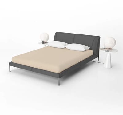 Beau Maison Jersey Hoeslaken Zand - 80/90/100 x 200 cm + 30cm