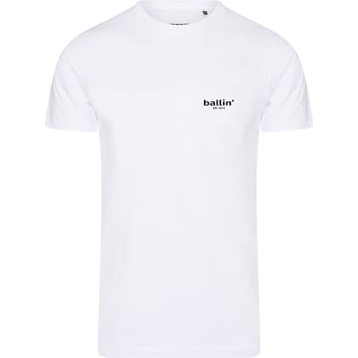Ballin Est. 2013 - Heren Tee SS Small Logo Shirt - Wit - Maat S