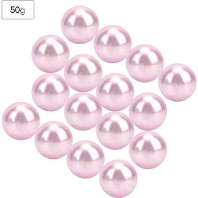 50G Niet-Poreuze Imitatieparels Decoratie Haaraccessoires Sieradenaccessoires 6mm(Neutraalroze) white