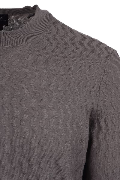 Armani Exchange Crew Neck Knitwear Grey
