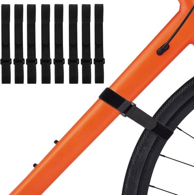 Fietsendragerriemen Set - Stabilisatorriemen Lus - Fiets Transport - Verstelbaar Nylon Materiaal - 8 Stuks 60cm - Zwart
