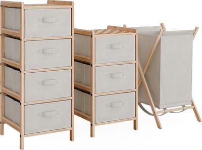 Vicco Badkamermeubelset Bruno, Beige, 3-delig