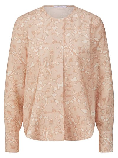 Blouse lange mouwen Van Peter Hahn beige