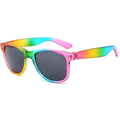 Mode Vintage Vierkante Sportzonnebril voor Mannen Vrouwen UV-bescherming Vissen Rijden Feest Festival Brillen MULTI gray