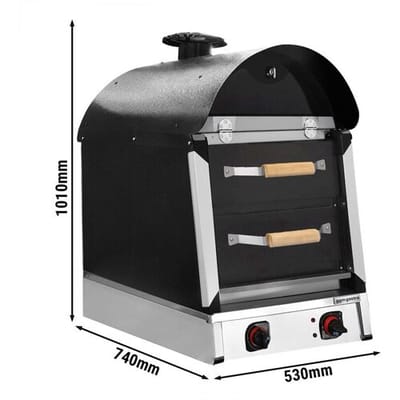 GGM Gastro Elektro Kumpir Kartoffelofen - manuell - 3 kW - 230 Volt - mit 2 Schubladen