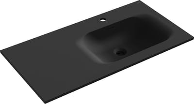 Mexen Vela inbouw wastafel rechts 91 x 46,5 cm, zwart mat - 25239071P