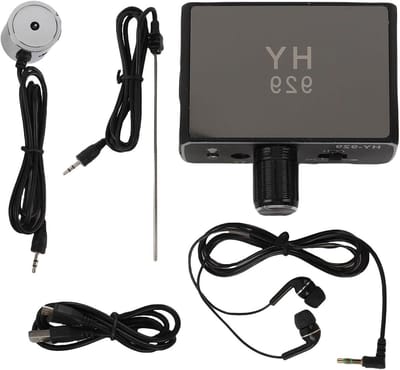Waterlekdetector - Lekzoeker - Pijpleiding Inspectie - Dubbel Sonde Systeem - 21 cm - Zwart