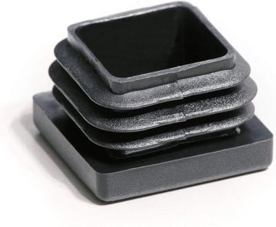 Lamellenpluggen Vierkant - Buisdoppen Eindstoppen - Meubels Beschermen - UV-Bestendig Gemaakt - 21 Stuks 18x18 mm - Zwart