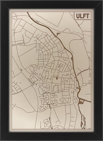 Houten stadskaart van Ulft
