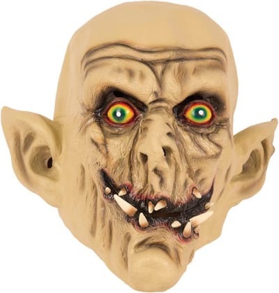 Horror masker enge Ork - latex - volwassenen - Halloween verkleedmasker - feestmasker