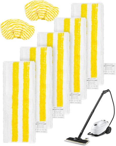 Stoomreiniger Accessoires - Vloerdoeken Wisserovertrekken - Grondig Reinigen - Set van 7 stuks - 35 x 12 x 1 cm