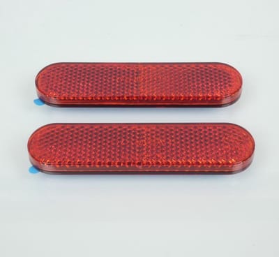 RMS goedgekeurde reflector rode sticker 95x25mm voor motorfiets auto Nieuw