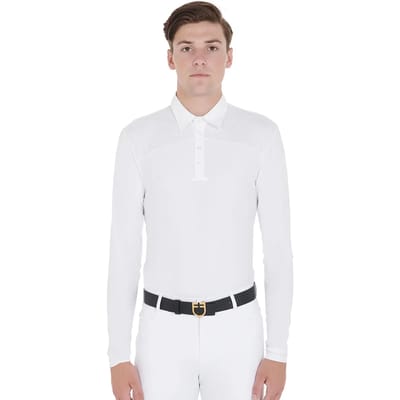 Wedstrijd rijpoloshirt met lange mouwen Equestro