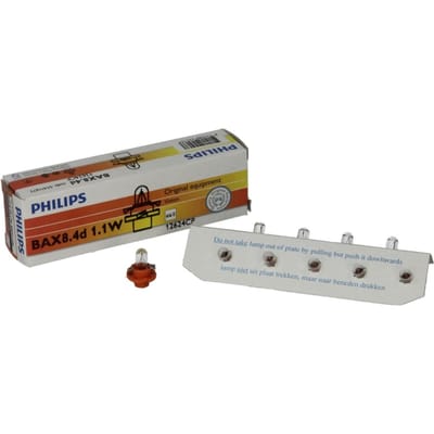 P27/7w lamp PHILIPS PBX4 Orange 12V, 1,1W