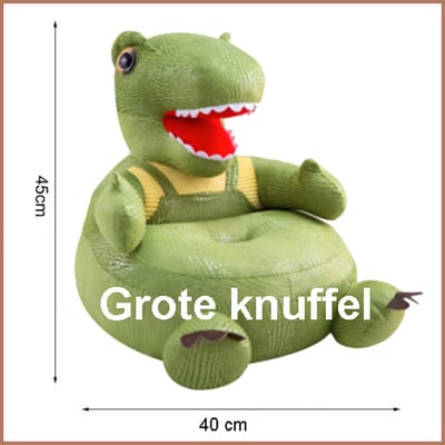 Grote knuffel - knuffelsofa draak - heerlijk zacht en speels - perfect voor peuters