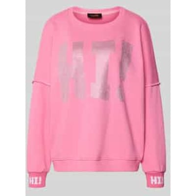 sweatshirt met Labeldetail