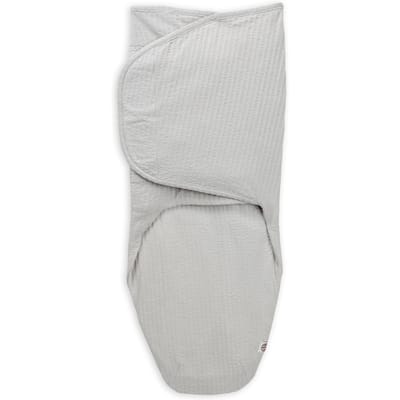 Lodger Bundler - Inbakerslaapzak - Grijs - 0.3 TOG - 60cm (0-4M) - Seersucker Katoen - Inbakerdoek