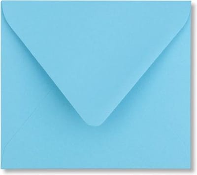 Envelop 12,5 x 14 Oceaanblauw, 60 stuks