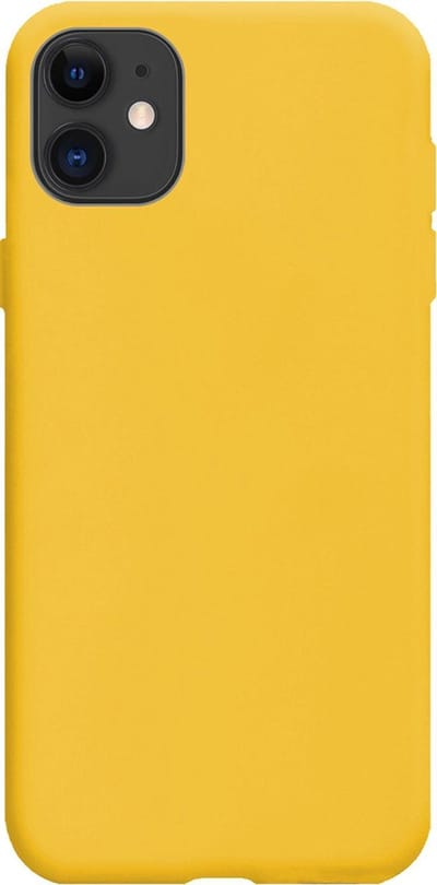 Hoes - Geschikt voor Apple iPhone 11 - Sterk & Shockproof - Hoesje Cover - Siliconen Case - Geel